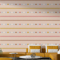 An artistic playful pattern mural for home decor.

