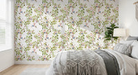 Whimsical Rococo Monkeys Wine Festival Aristocratic Vineyard Vintage Garden white Wallpaper⁠