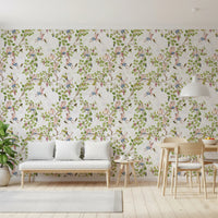 Whimsical Rococo Monkeys Wine Festival Aristocratic Vineyard Vintage Garden white Wallpaper⁠