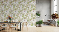 Whimsical Rococo Monkeys Wine Festival Aristocratic Vineyard Vintage Garden white Wallpaper⁠