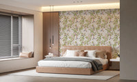 Whimsical Rococo Monkeys Wine Festival Aristocratic Vineyard Vintage Garden white Wallpaper⁠