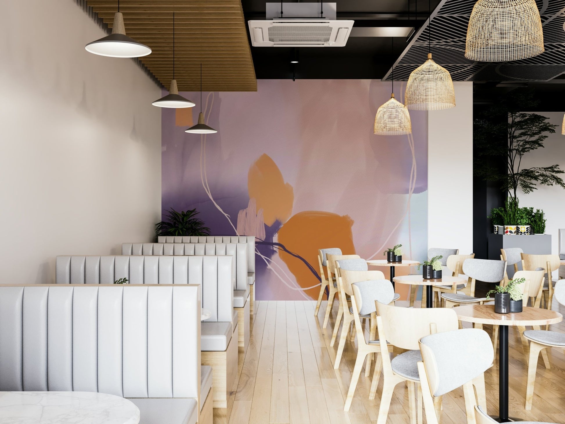 Whimsical Sophistication mural for modern décor

