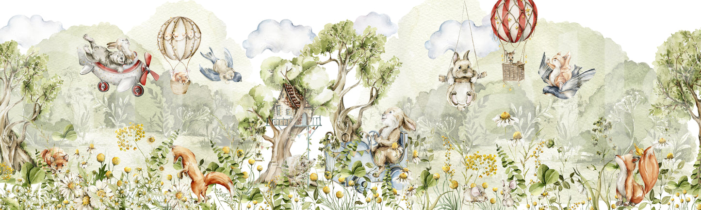 Whimsical wallpaper for children’s spaces


