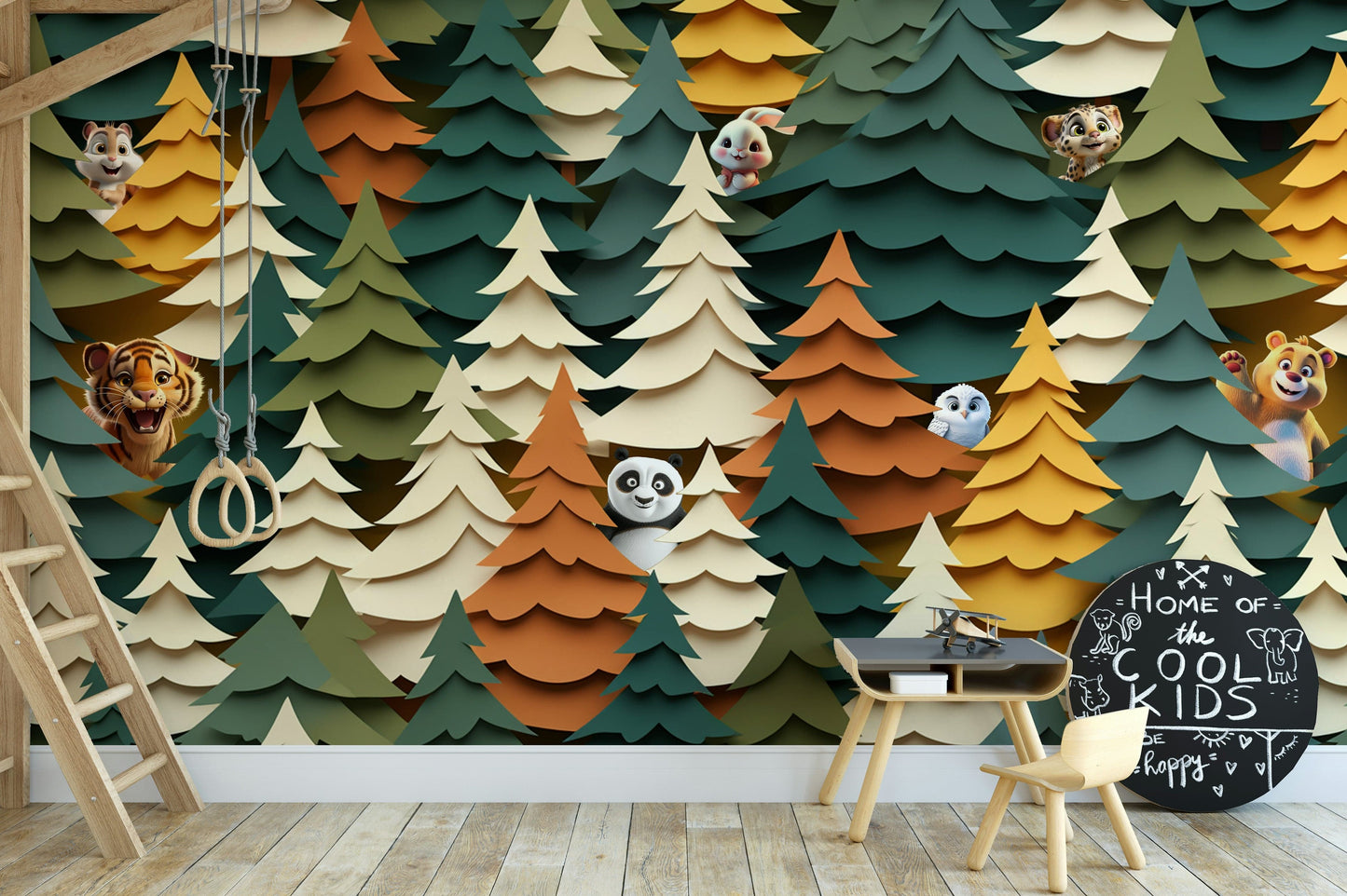 The image is suitable for a kids room or a playroom.