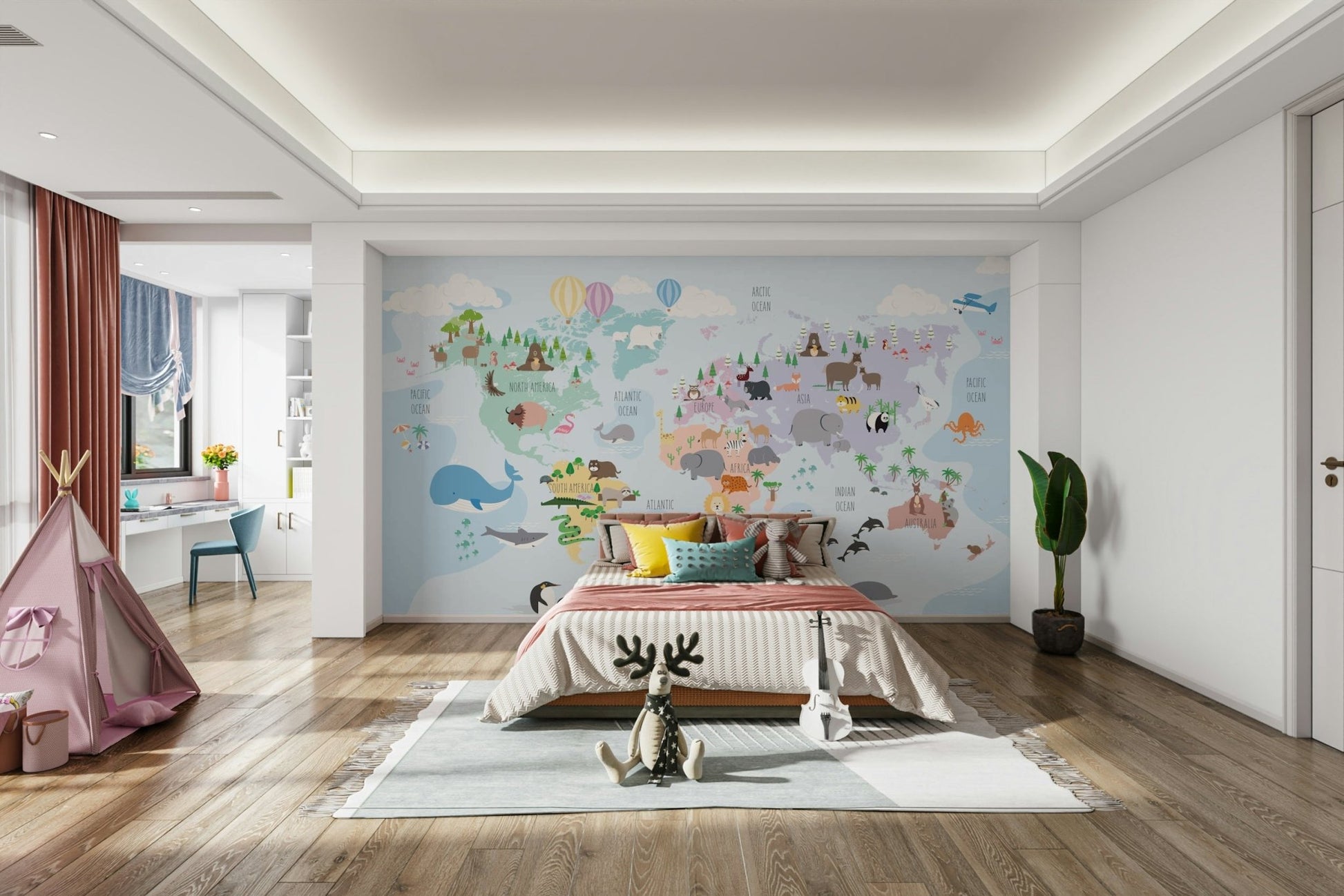 Learning mural for children

