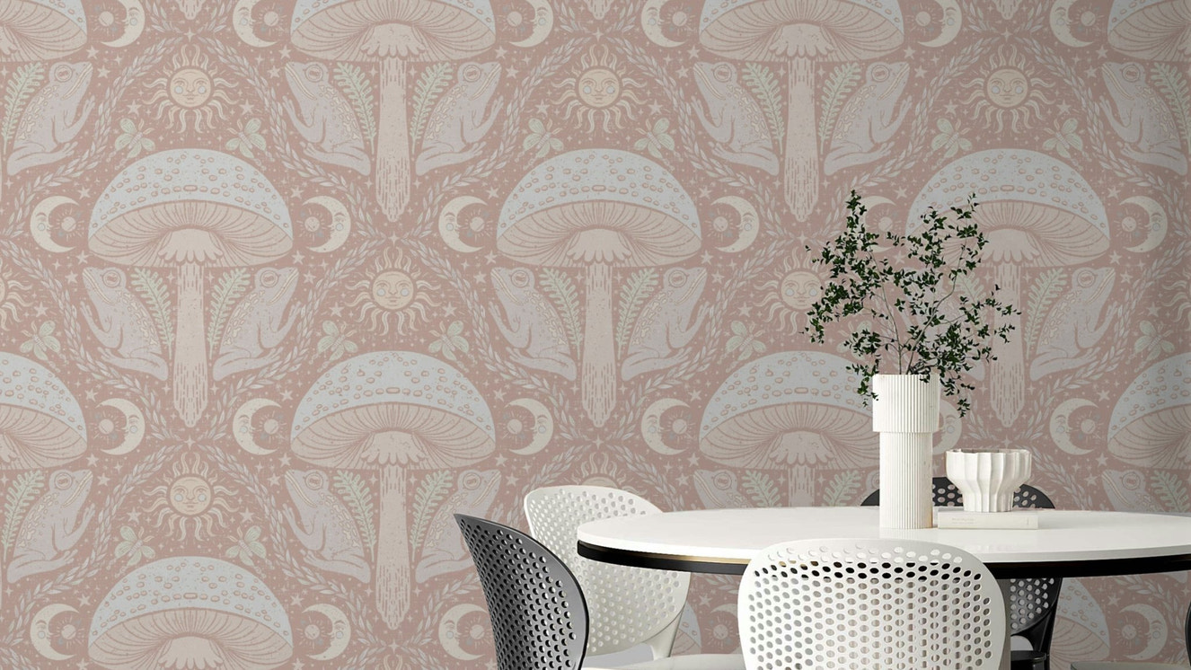 Whimsigothic Toadstools Ayara Pastel-01 Wallpaper

