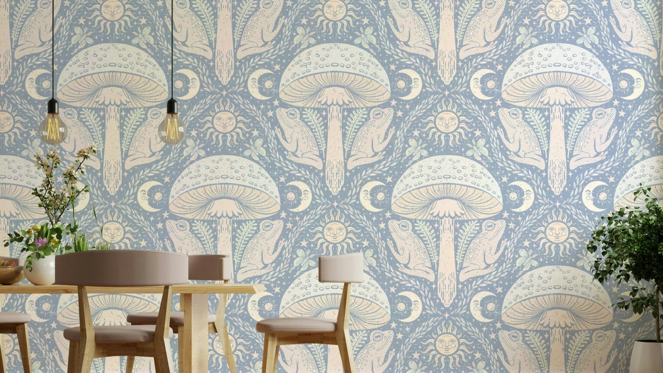 Whimsigothic Toadstools Ayara Pastel-02 Wallpaper

