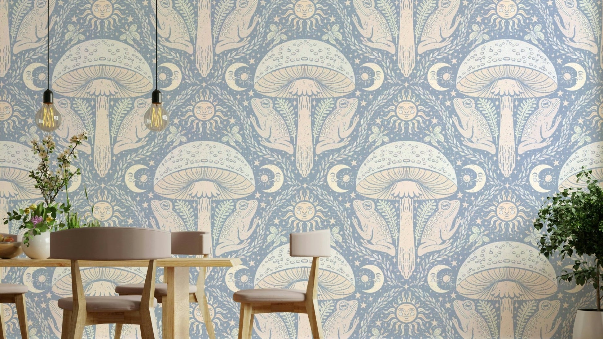 Whimsigothic Toadstools Ayara Pastel-02 Wallpaper

