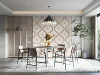 Whispered Trails wallpaper creating serene wall effect

