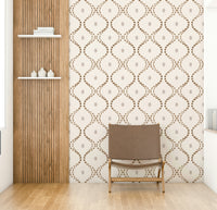 Calm and elegant Whispered Trails wallpaper in room

