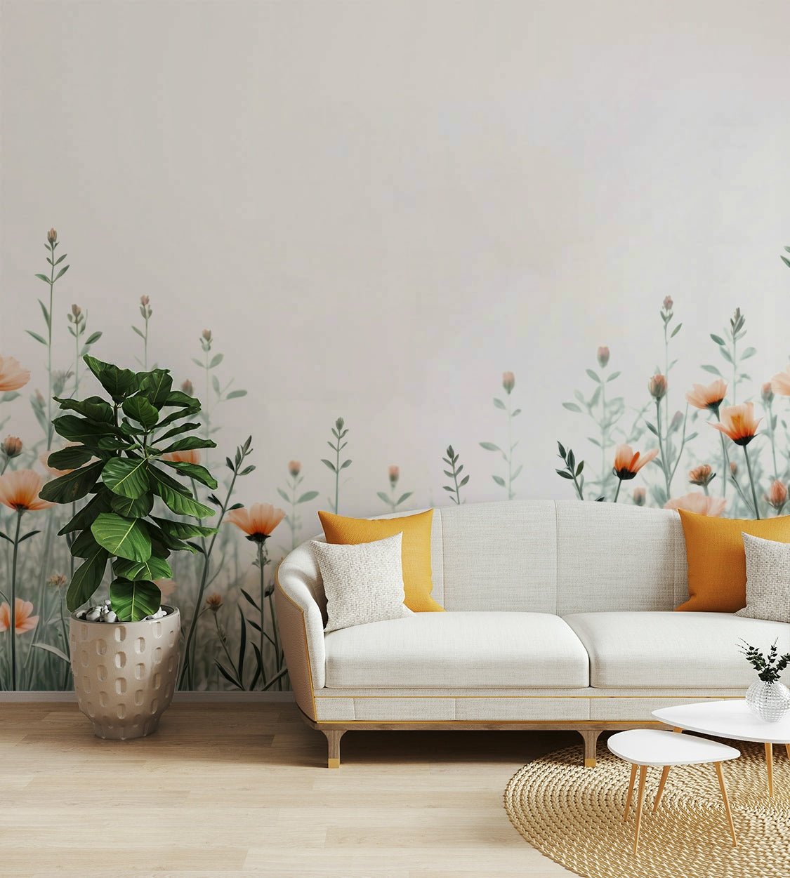 The image shows a peaceful, otherworldly scene with celestial elements.

