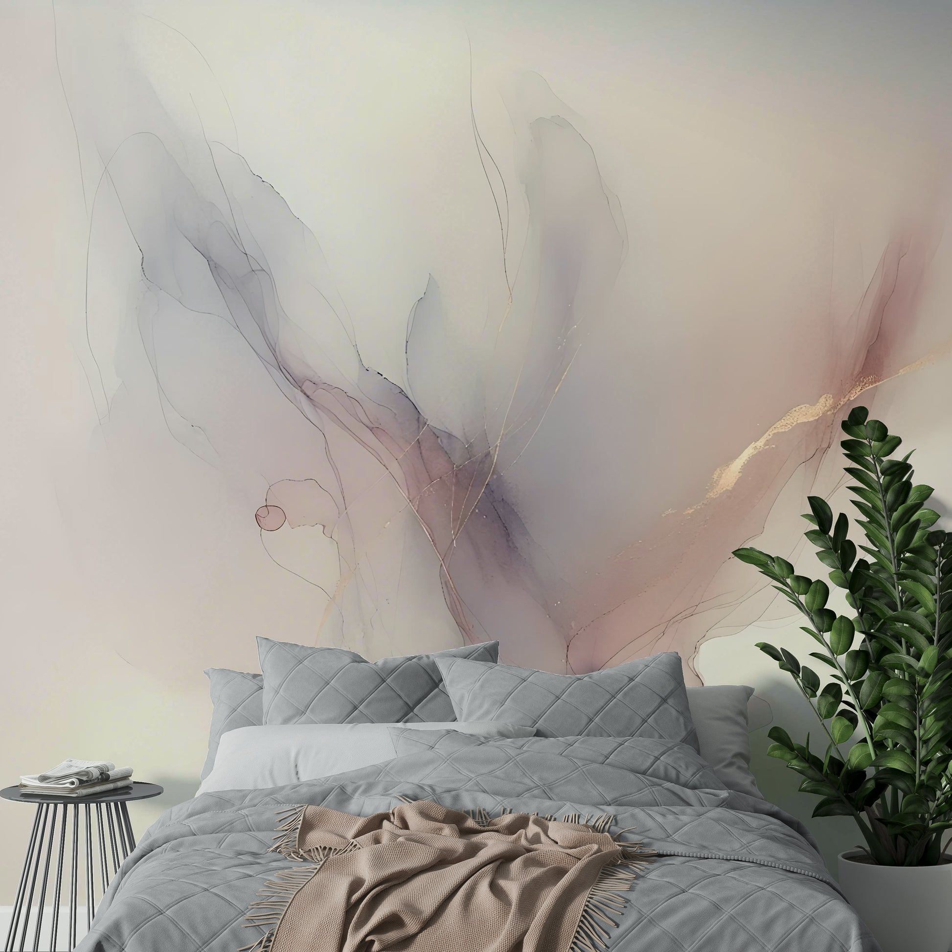 Whispering Hues Wall Mural featuring soft transitions in a bright studio.