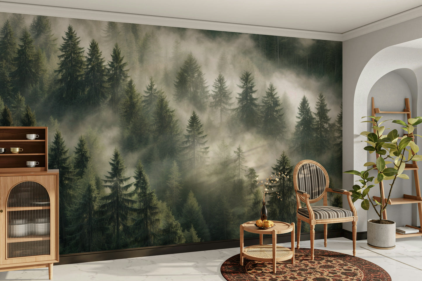 Calm forest view wallpaper for wall

