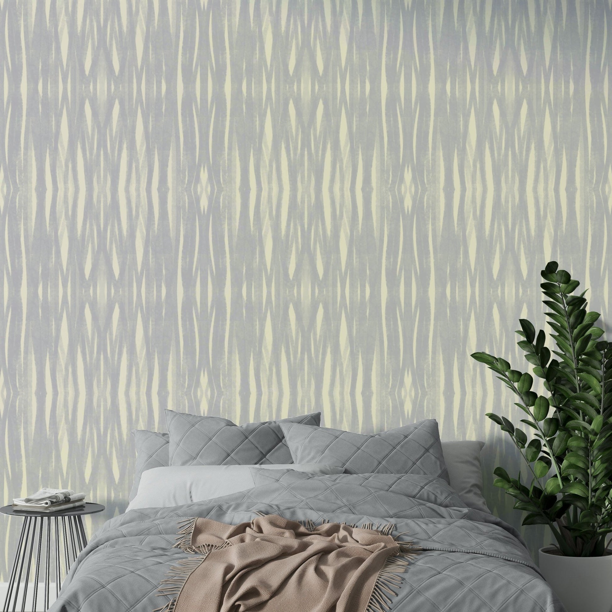 Soft, flowing Whispers of Serenity wallpaper design

