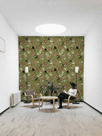 Whispers of the Jungle 2 with light-toned leaves and botanical motifs.

