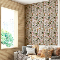 Whispers of the Jungle design with botanical elements and gentle hues.

