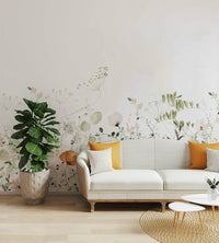 Nursery soft floral wallpaper

