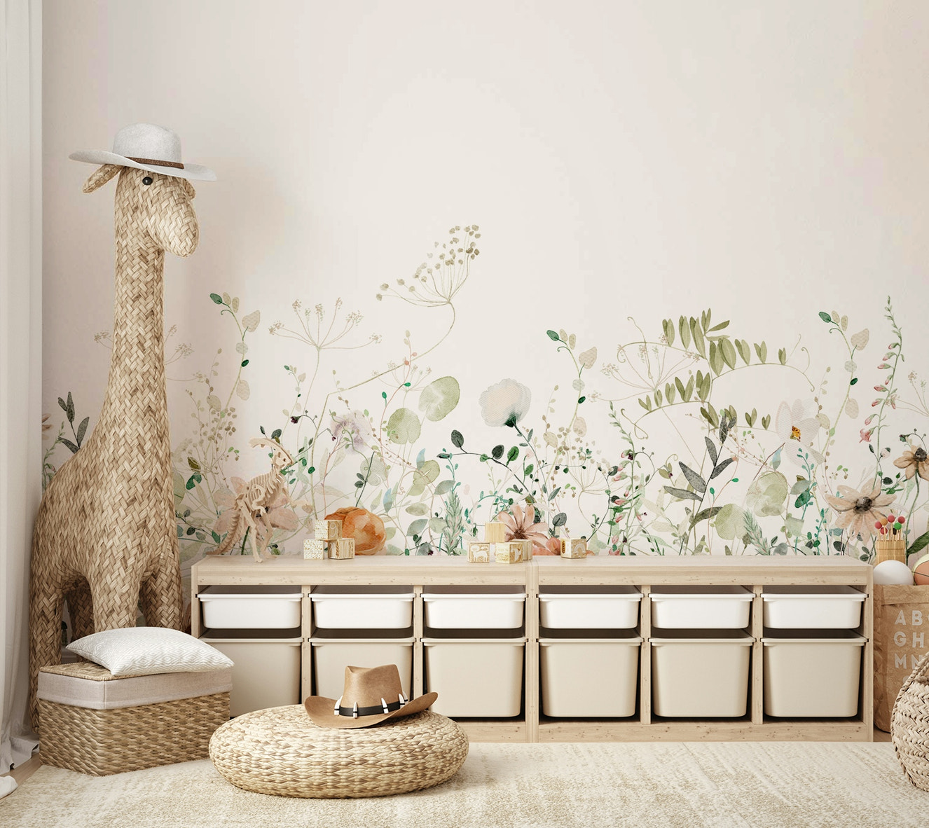 Whispers of the Meadow wall mural

