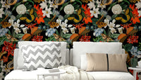 Whispers of the Night wallpaper with delicate floral and dark hues

