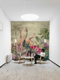 Tree silhouette mural for walls

