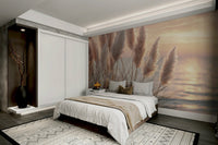 Peaceful ocean breeze-inspired wallpaper design

