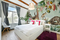 Whispers of the Wild tropical vintage wall mural with lush plants

