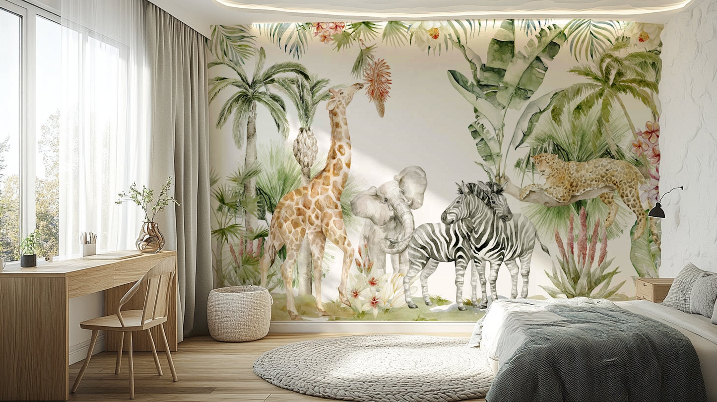 Rustic forest wallpaper for cozy rooms

