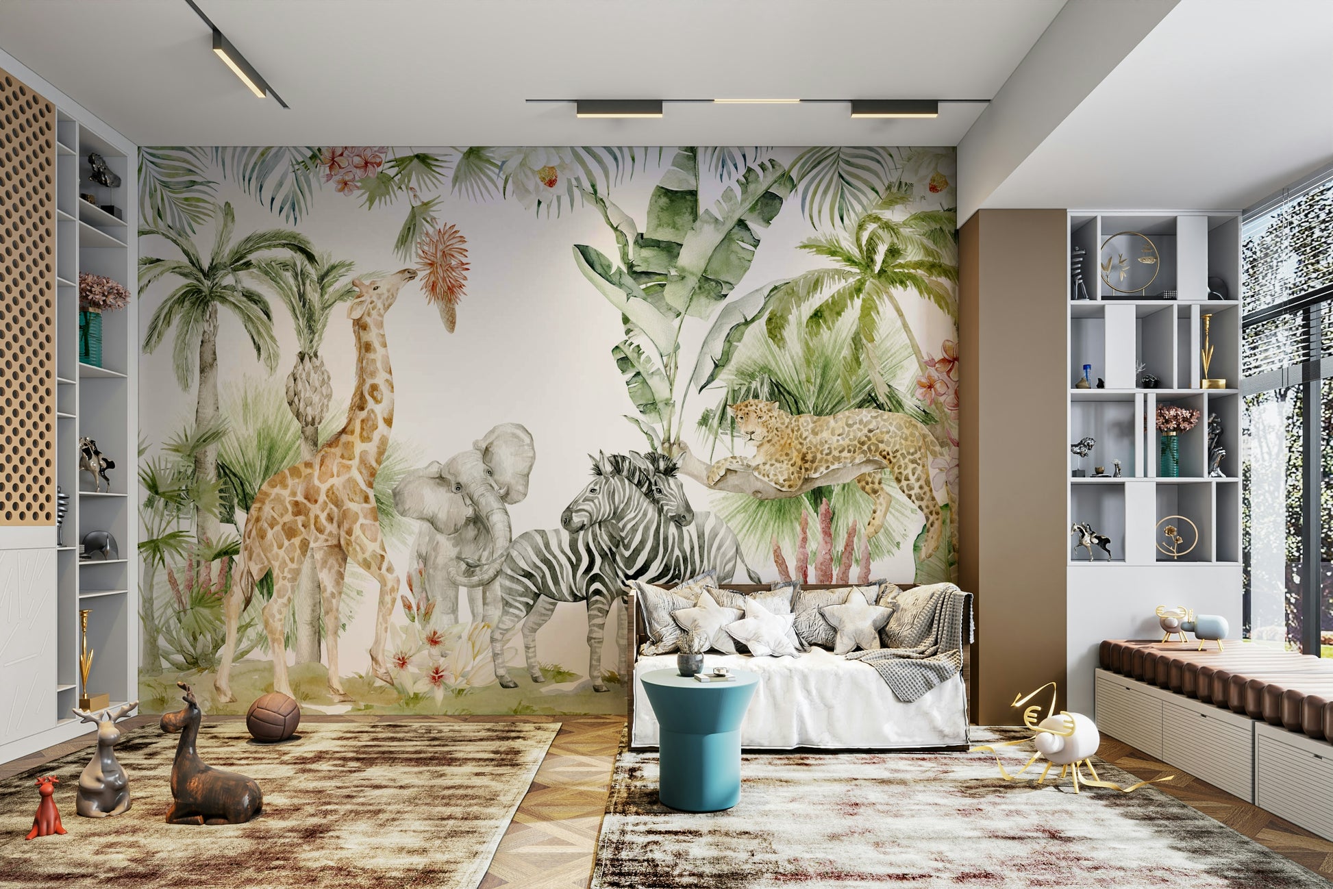 Peaceful woodland wallpaper for bedrooms

