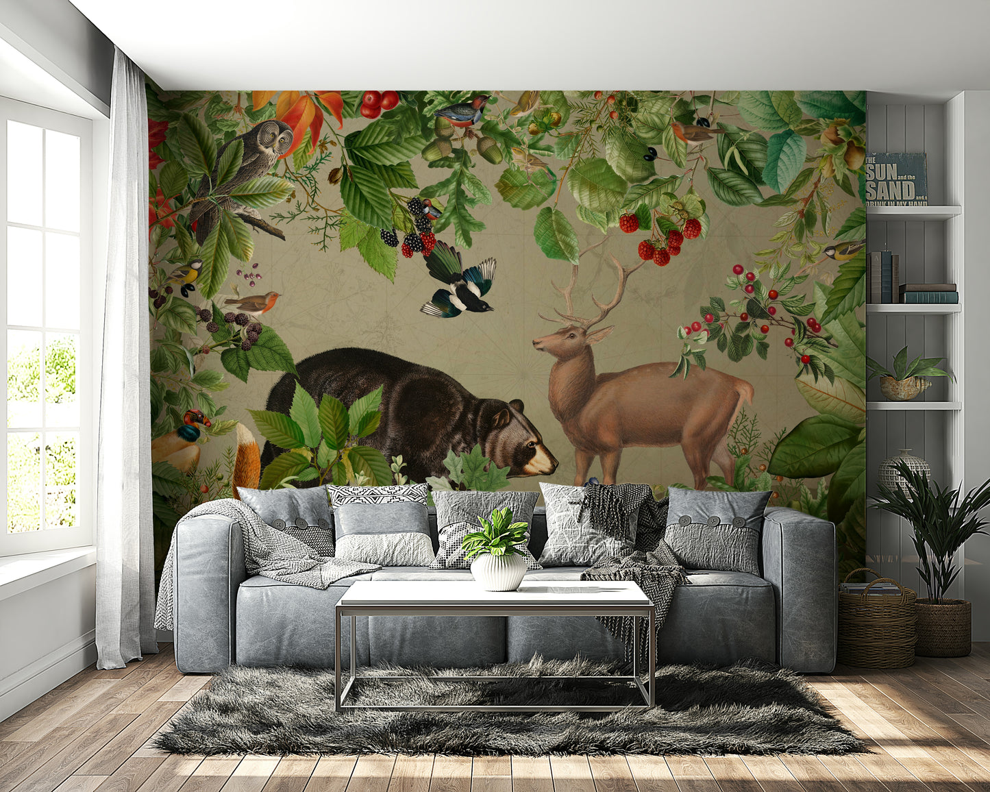 Gentle wildlife wallpaper for walls

