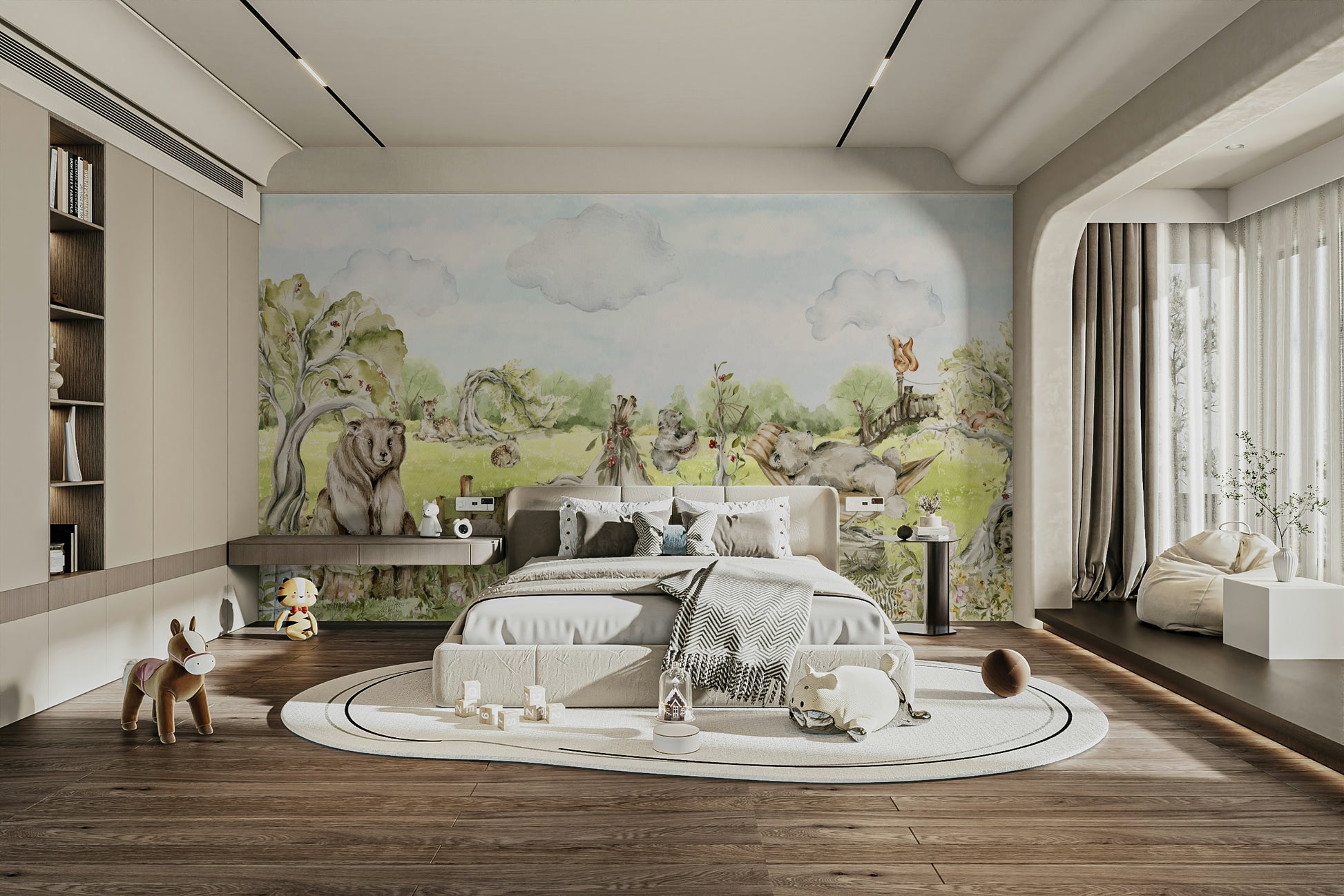 Whispers of the Woodland wallpaper for bedrooms

