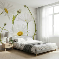 A classic daisy field wallpaper for walls.

