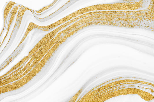 White Gold Marble Wallpaper Mural