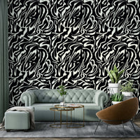 White Painted Lines contemporary wall art