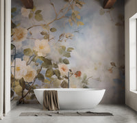 White Roses Blue Sky Wallpaper Murals - Giffywalls