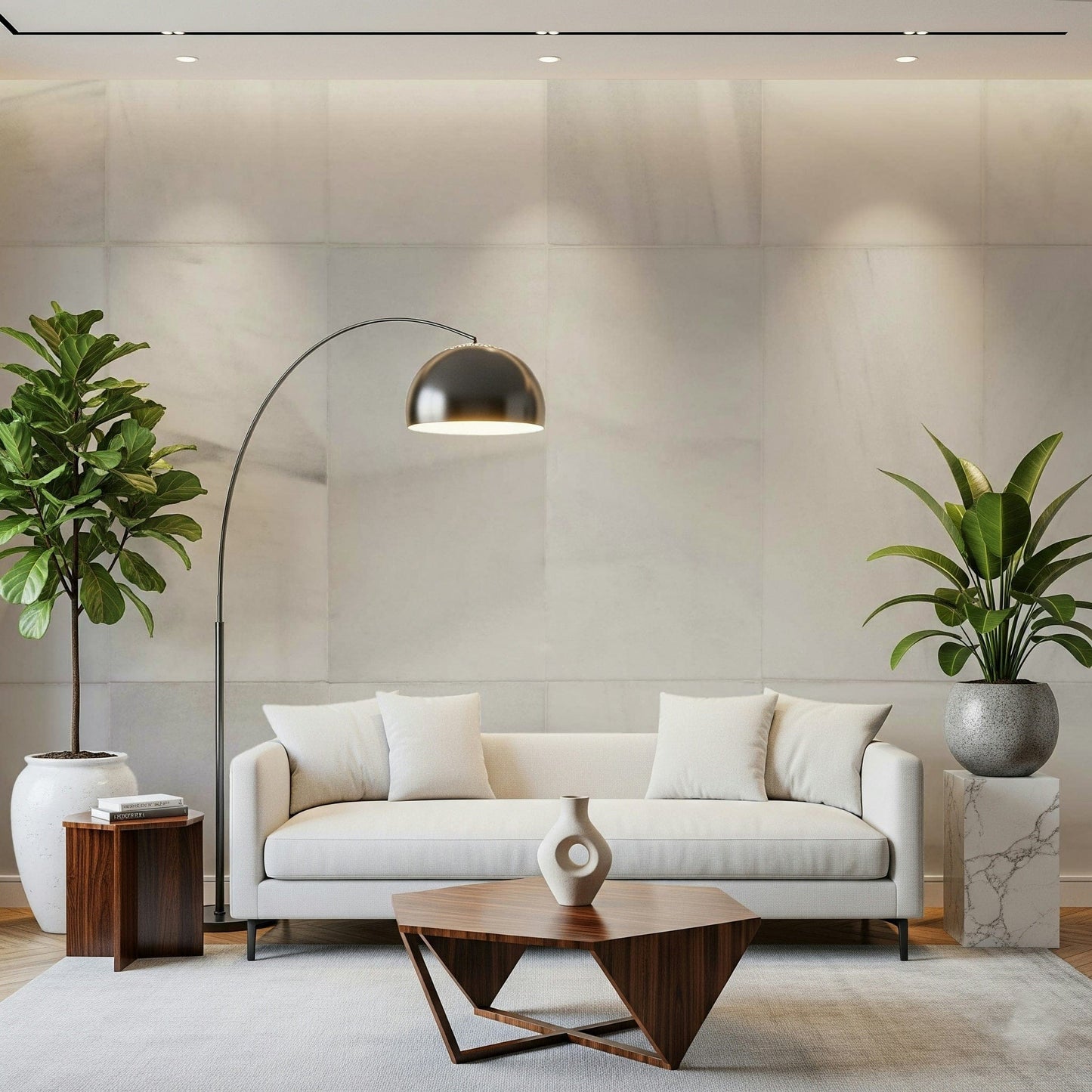 Decorative stone block wallpaper mural adding depth, texture, and elegance to living spaces or offices.