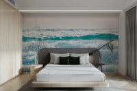 A serene minimalist nautical wallpaper for your decor.

