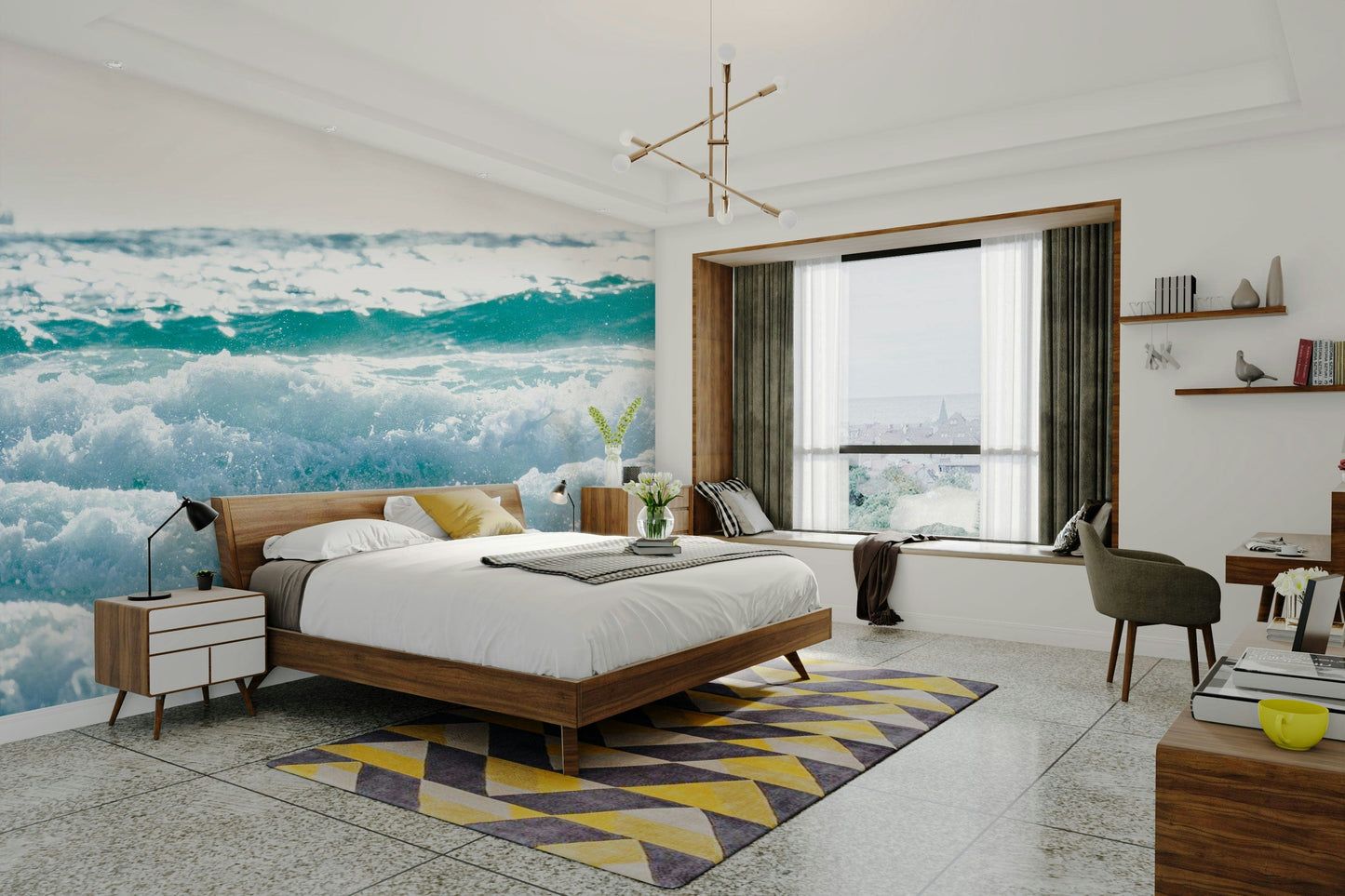 A classic minimalist wallpaper for walls.

