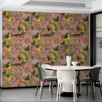 Artistic savanna wallpaper with natural elements

