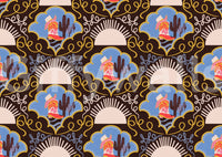 The image captures the spirit of the Wild West.

