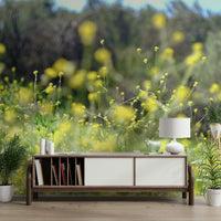 Captures the essence of a tranquil, blooming meadow.
