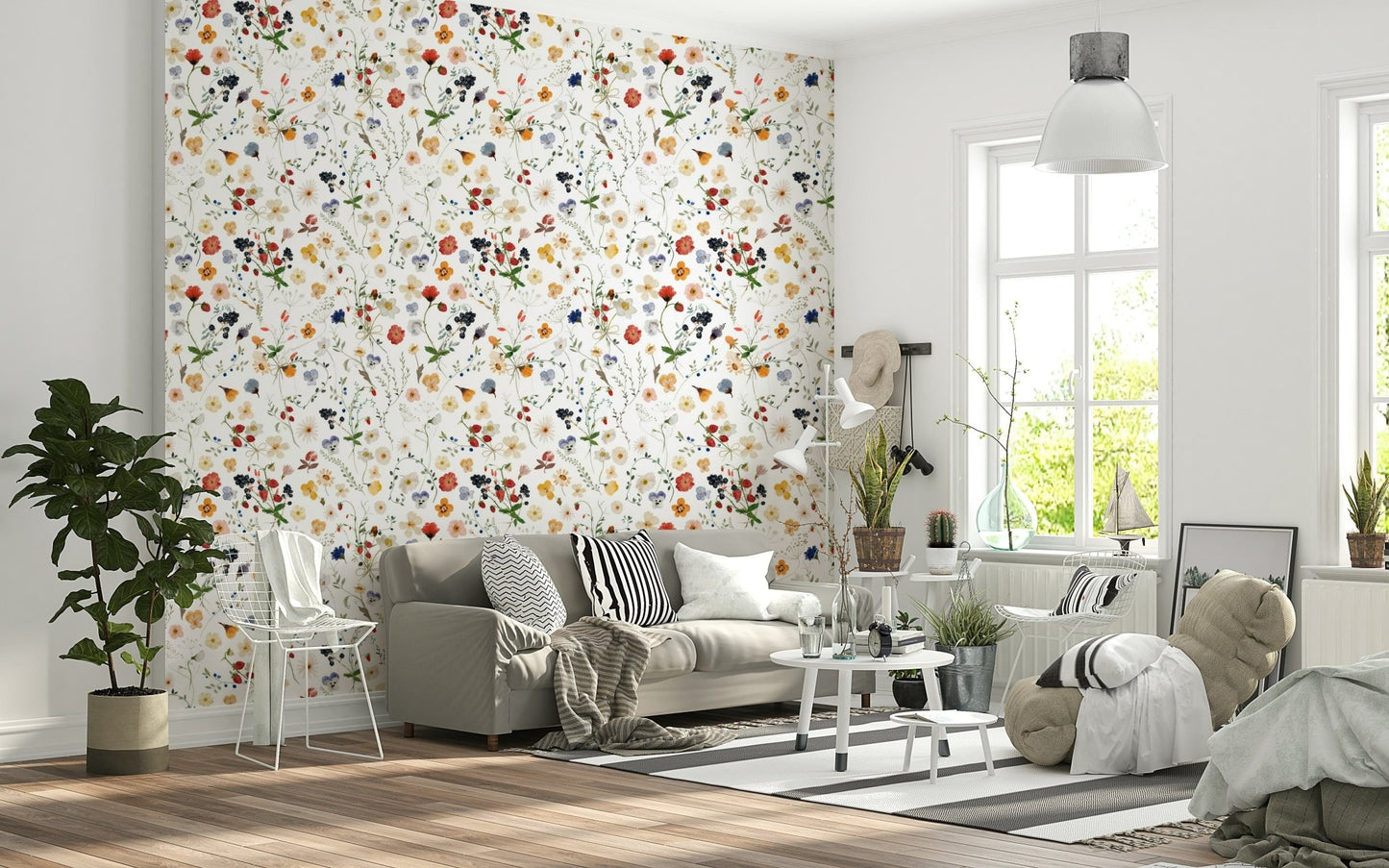 Soft Whimsy Meadow colors fresh illustration paper floral.