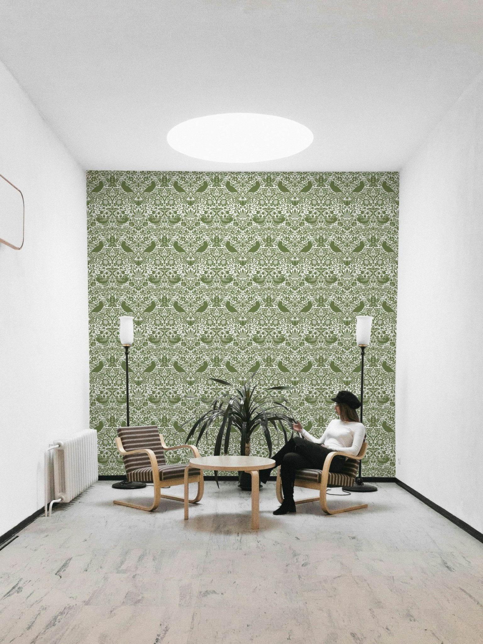 The design has a layered, artistic look with a sense of texture.

