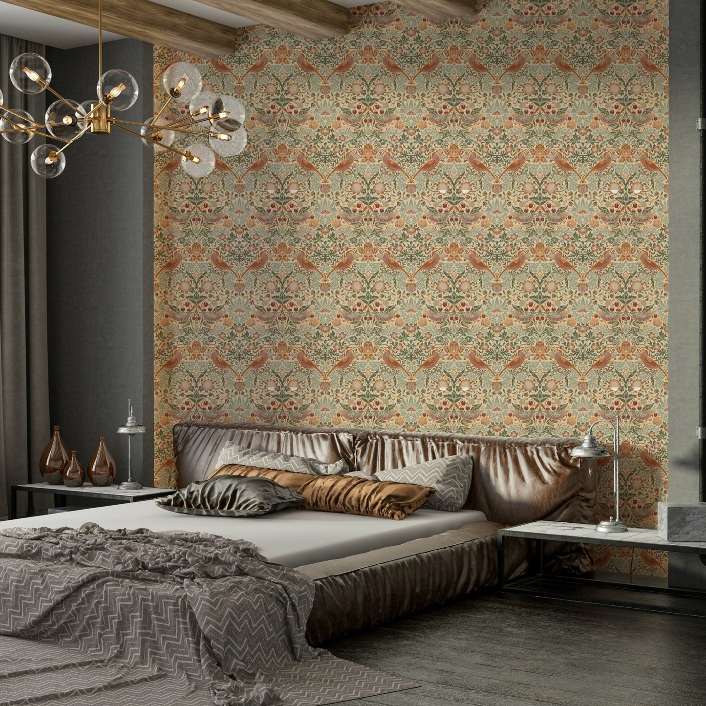 The design has a layered, artistic look with a sense of texture.

