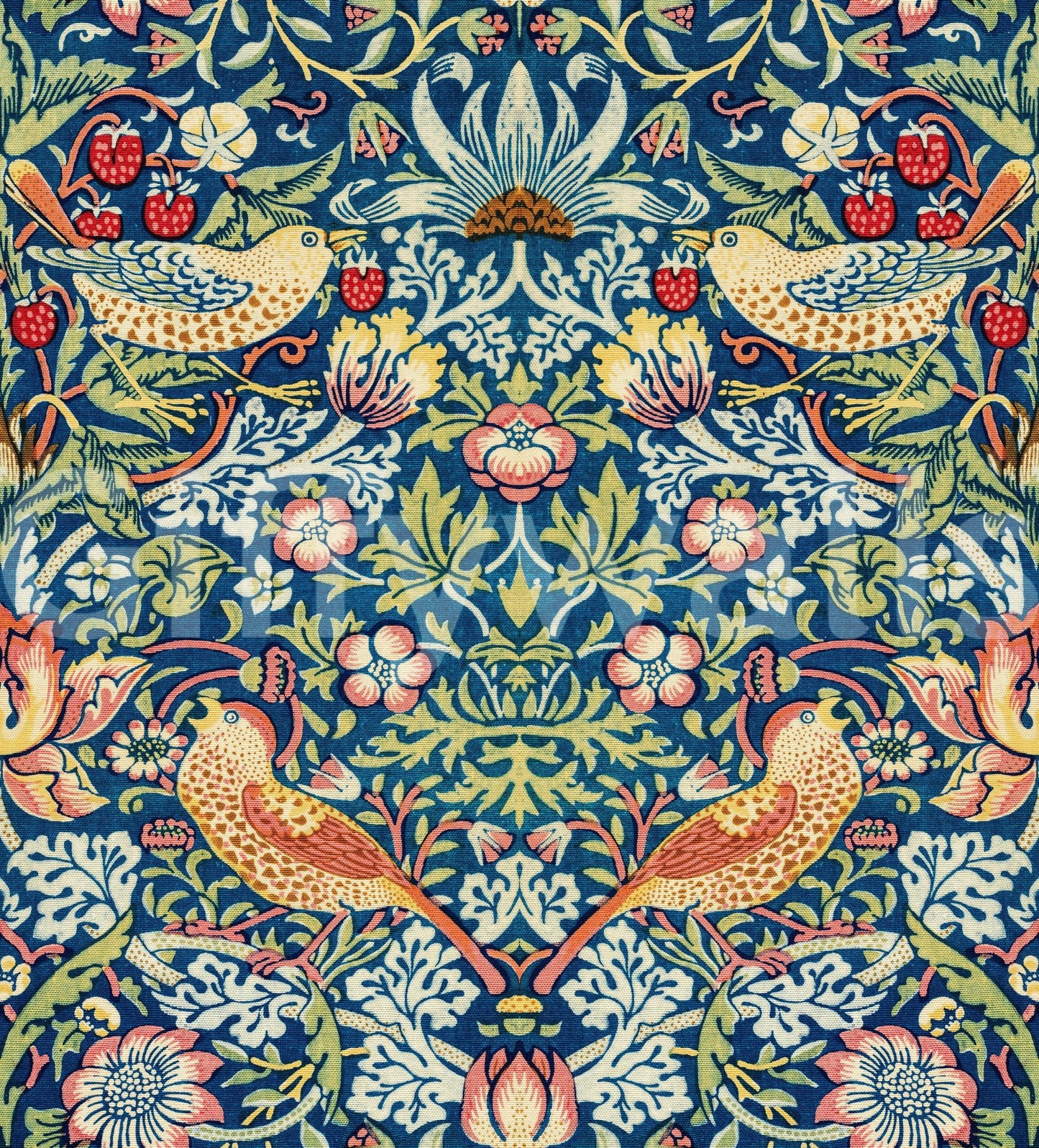 The wallpaper has a smooth, non-reflective matte finish.