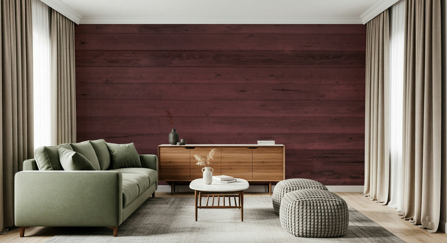 Wine-Stained Wood Wall Mural -2307978