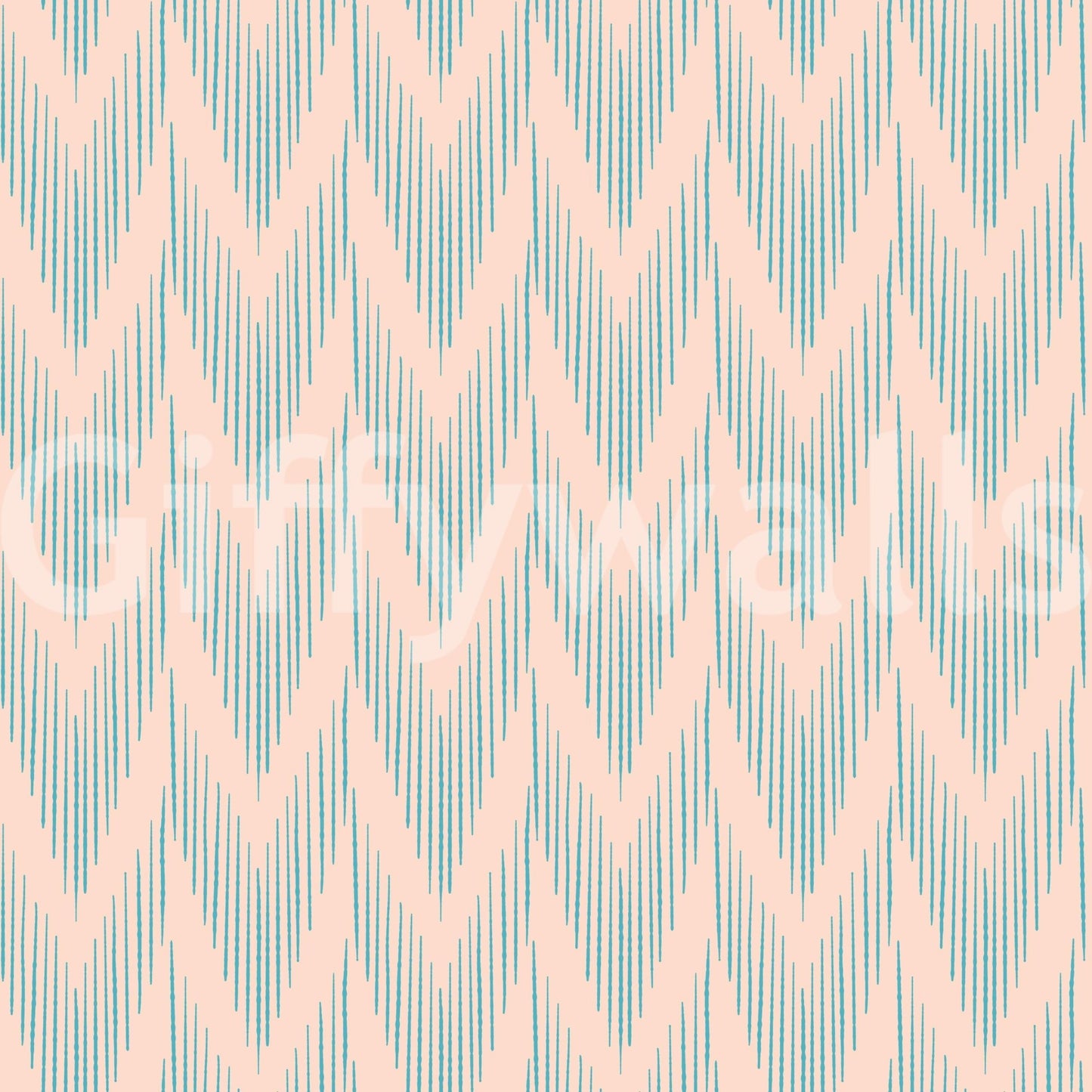 Timeless damask wallpaper with cool winter colors

