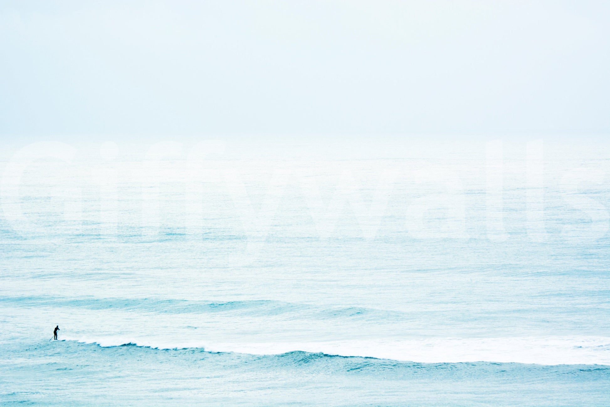 A high-quality serene ocean wall mural for walls.

