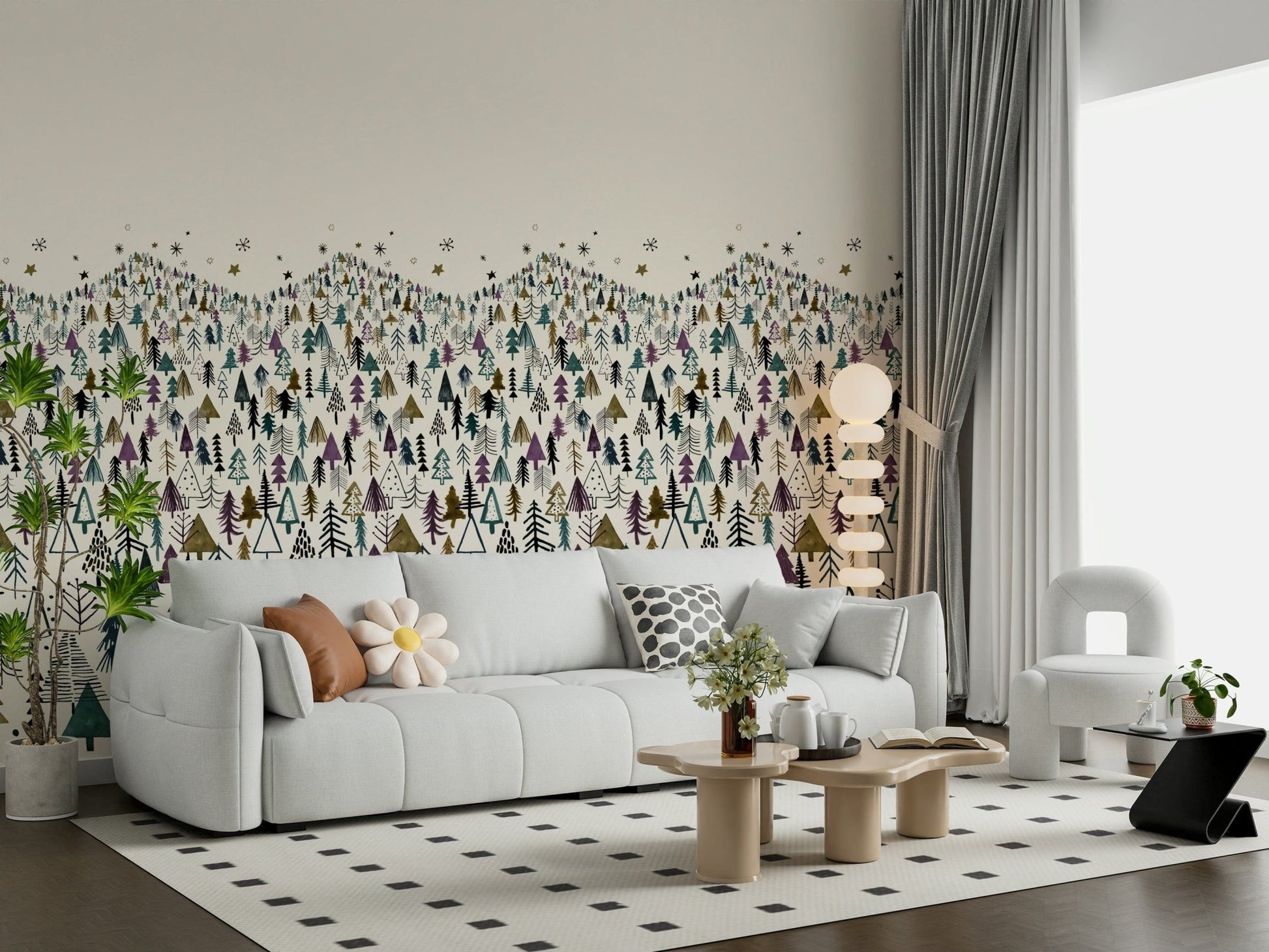 Winter Tree Wonderland Wall Mural
