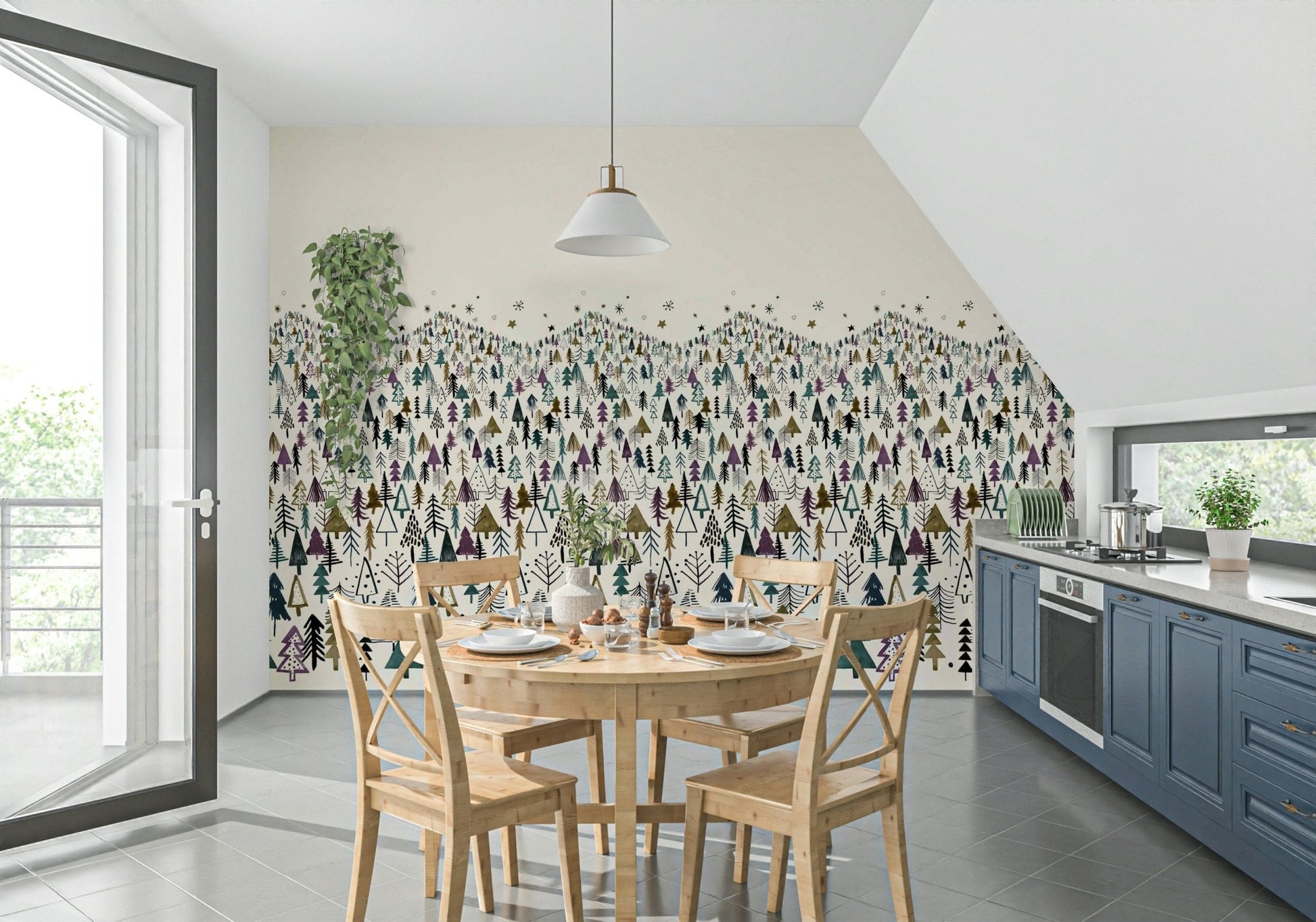 Winter Tree Wonderland Wall Mural