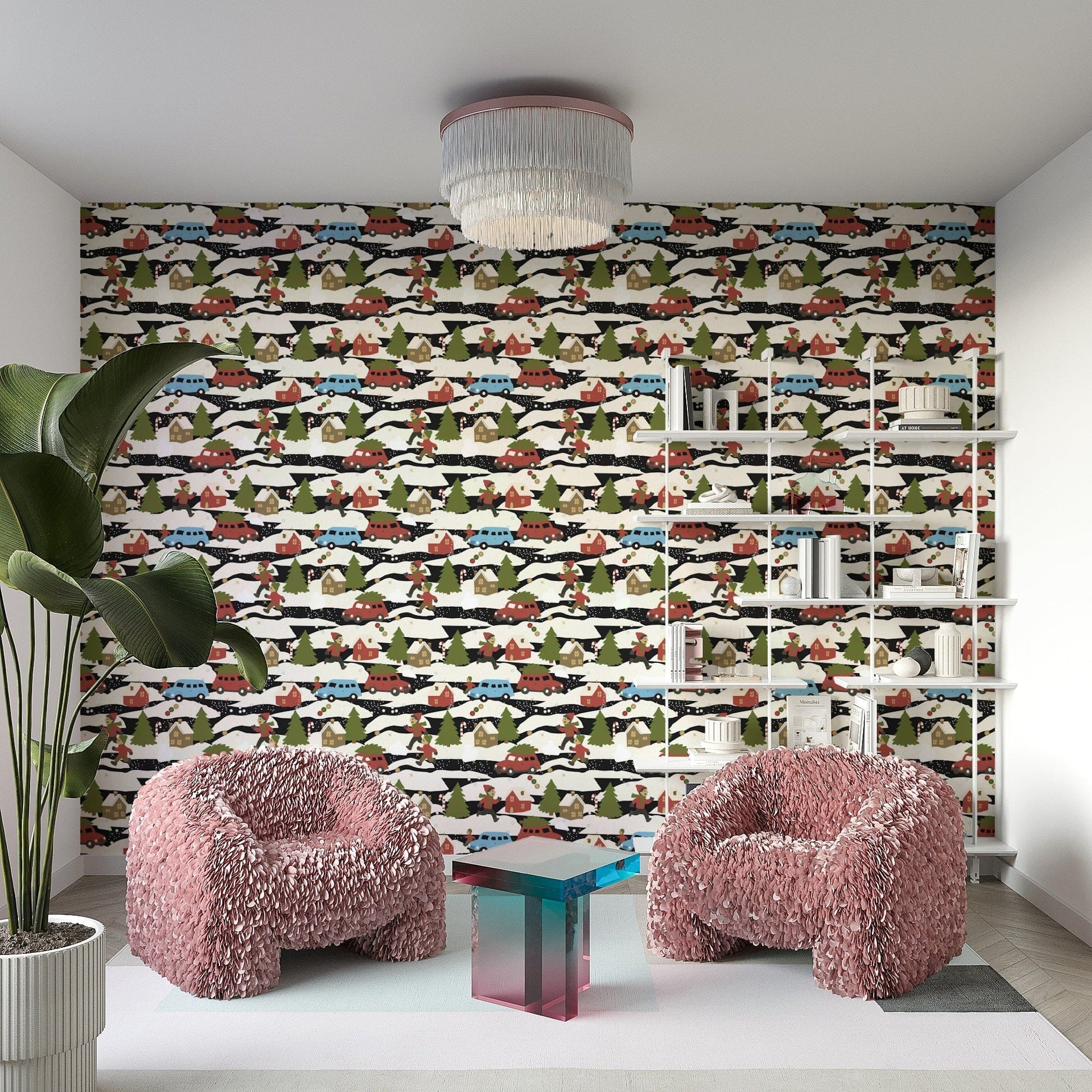 Snowy Town Adventure winter wallpaper

